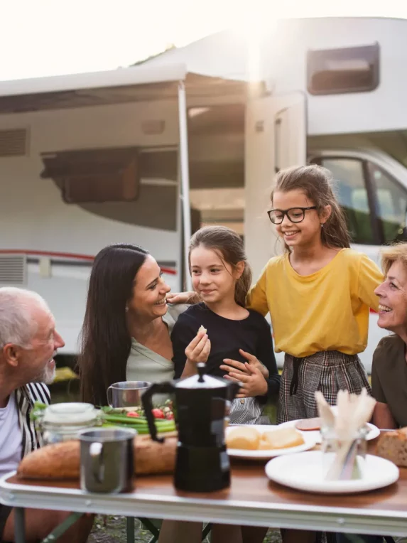 famille camping